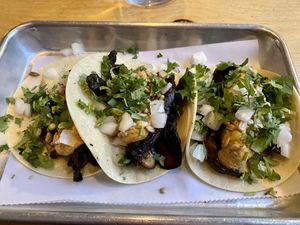 Mushroom tacos   at Switchback in Durango