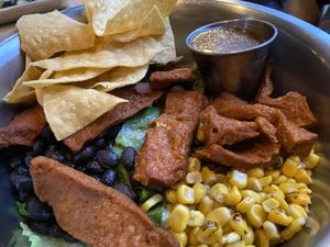 Mexi-Cobb salad with tofu   at Switchback in Durango
