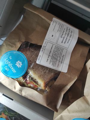 Vegan sandwich at Lighthouse Cafe in Galway