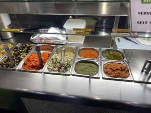 Salad bar   at Maoz - Saint Andre des Arts in Paris