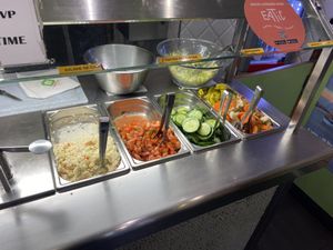 Salad bar 2   at Maoz - Saint Andre des Arts in Paris