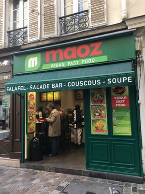 The front at Maoz - Saint Andre des Arts in Paris