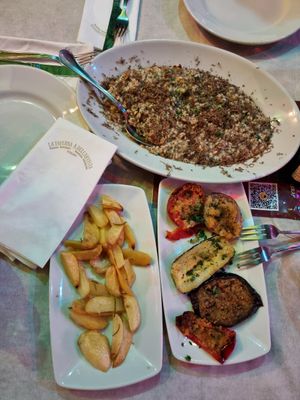 Die vielen Risotto-Gerichte sind eine Spezialität des Hauses at La Taverna dell'Artista in Montelupone