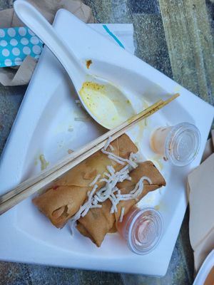 Veggie Spring rolls at Ginger and Spice in Chippendale