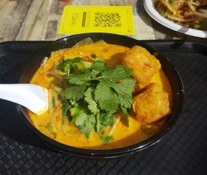Vegetable Laksa at Ginger and Spice in Chippendale