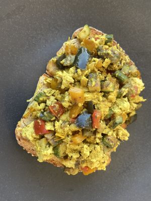 Tofu scramble   at Fotis All Day Bar in Naoussa