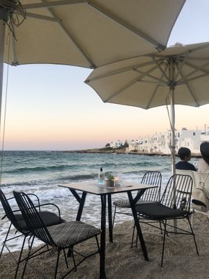 the view! at Fotis All Day Bar in Naoussa