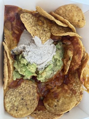 Vegan nachos  at Market Organics in Rocklea