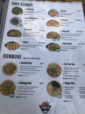 Sides and rice bowls   at Kurose in Stuttgart