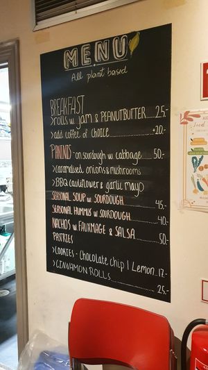 All vegan menu, Sept. 2022 at Café Mellemfolk in Aarhus