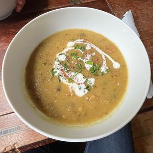 Vegetable soup.  at Café Mellemfolk in Aarhus