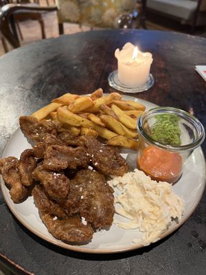 Ish & chips  at Café Mellemfolk in Aarhus