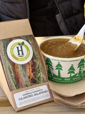 Squash curry soup  at Haven Market in Livingston Manor