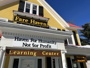 Outside of the center  at Haven Market in Livingston Manor