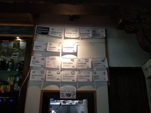 Menu at Andrzejówka in Rybnica Lesna