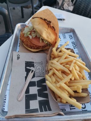 Chickenless burger at The Good Burger in Conil De La Frontera