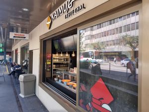 Exterior and outdoor seating at Kaimug - Altstetten Zentrum in Zurich