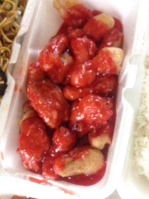 Sweet and sour Tofu  at Red Dragon in Spokane