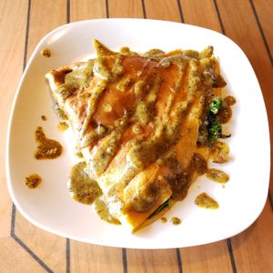 Oregonian crepe at Zest Garden Cafe in Lincoln City