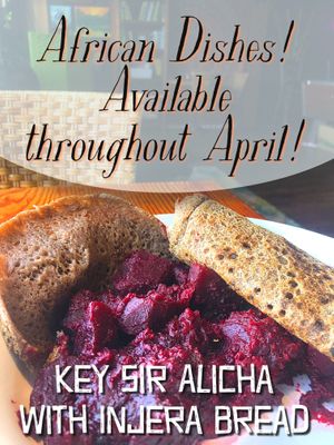 Just come in and ask "What's on the traveling tastes menu today?"! Variety throughout the month, all 100% vegan, GF & nut-free!  at Zest Garden Cafe in Lincoln City