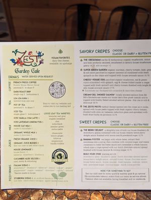  at Zest Garden Cafe in Lincoln City