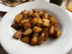 breakfast potatoes  at Zest Garden Cafe in Lincoln City