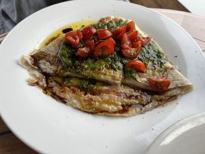 a crepe  at Zest Garden Cafe in Lincoln City