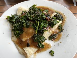a crepe  at Zest Garden Cafe in Lincoln City