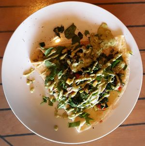 Super Green Garden Crepe at Zest Garden Cafe in Lincoln City