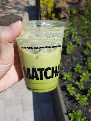Coconut matcha (disposable cups) at Super Matcha 슈퍼말차 in Seoul
