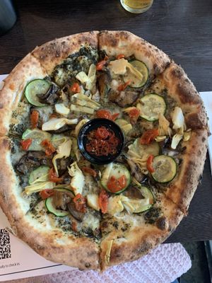 Toscana Vegan Pizza at SoLita in Canberra