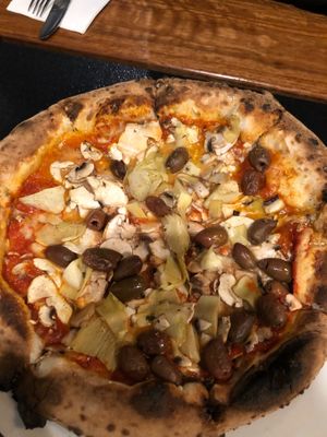 Capricciosa pizza at SoLita in Canberra