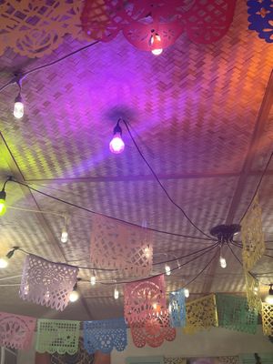 interior lights  at Gordos Mexican Food in Waialua