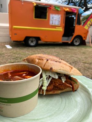 Torta Birria at Gordos Mexican Food in Waialua