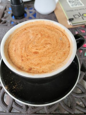 French toast latte at Cafe Nola in Frederick