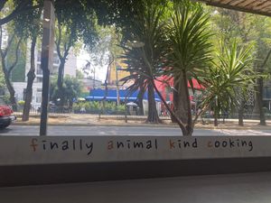 Indoor seating area with lovely street views  at fakc-yeah - Cloud kitchen in Mexico City