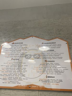 Menu Signage  at fakc-yeah - Cloud kitchen in Mexico City