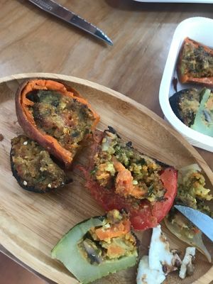 Stuffed veggies at Casa Sana in Nazare