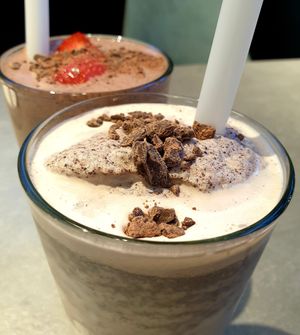 mint choco shake at Style Vegan - 스타일비건 in Seoul