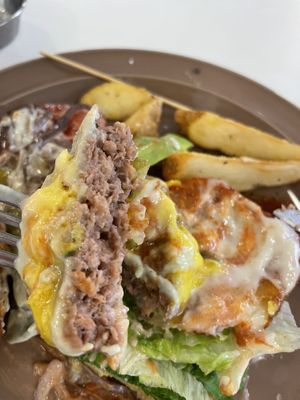 Vegan wasabi avo burger - Patty close-up  at Style Vegan - 스타일비건 in Seoul