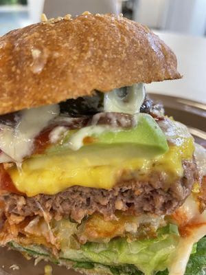 Vegan wasabi avo burger   at Style Vegan - 스타일비건 in Seoul