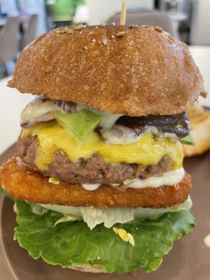 Vegan wasabi avo burger   at Style Vegan - 스타일비건 in Seoul