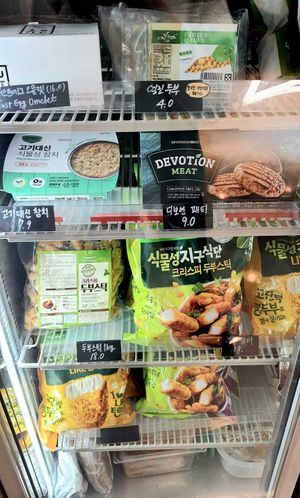 store section - freezer at Style Vegan - 스타일비건 in Seoul