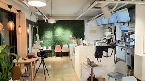 interior of location - view towards the counter at Style Vegan - 스타일비건 in Seoul