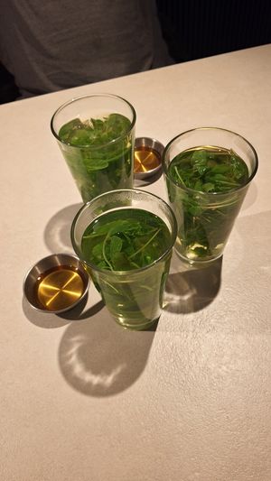 fresh mint teas at Style Vegan - 스타일비건 in Seoul