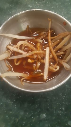 Bean sprouts at Lucky Tortoise Dumpling Company - Temple Bar in Dublin