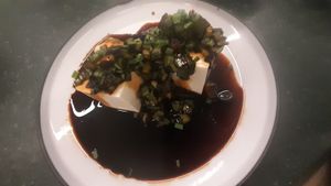 Tofu dish at Lucky Tortoise Dumpling Company - Temple Bar in Dublin