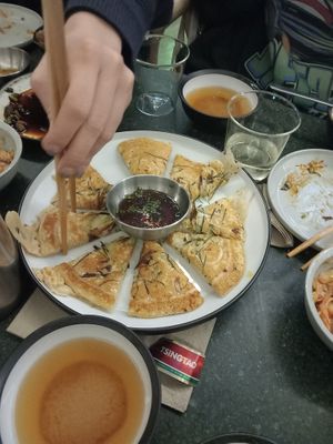 scallion pancakes at Lucky Tortoise Dumpling Company - Temple Bar in Dublin