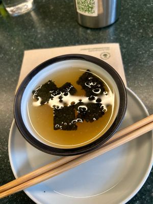 Miso good at Lucky Tortoise Dumpling Company - Temple Bar in Dublin