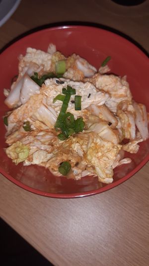 Vegan kimchi at Lucky Tortoise Dumpling Company - Temple Bar in Dublin